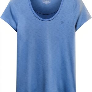 Superdry Studios Scoop Neck Tee Femme T-shirt bleu marine à rayures-0