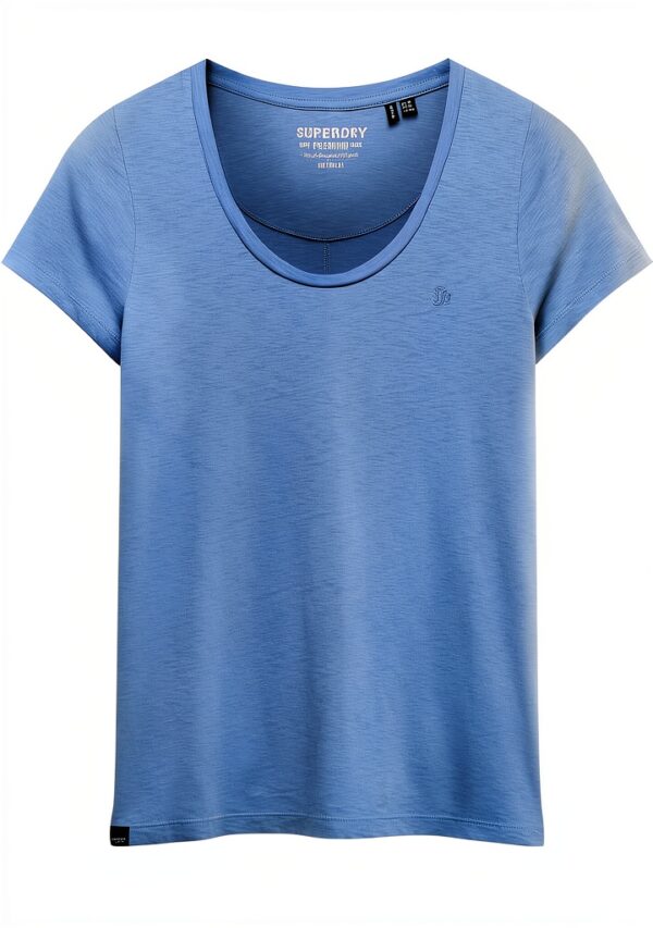 Superdry Studios Scoop Neck Tee Femme T-shirt bleu marine à rayures-0