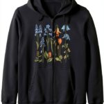 Vintage Botanique Bluebell Sweat à Capuche – Motif Jacinthe, Classique-0