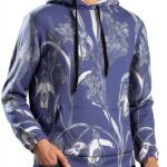 XTYGETY Bluebell Design 04 Sweat à capuche pour homme doux à capuche pour usage quotidien à la maison et en voyage-0