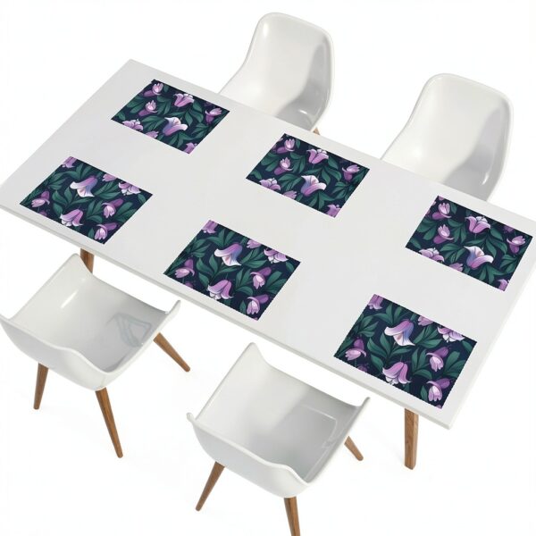 Lot de 6 sets de table résistants à la chaleur WZYWHJ Bluebell 30x45-8