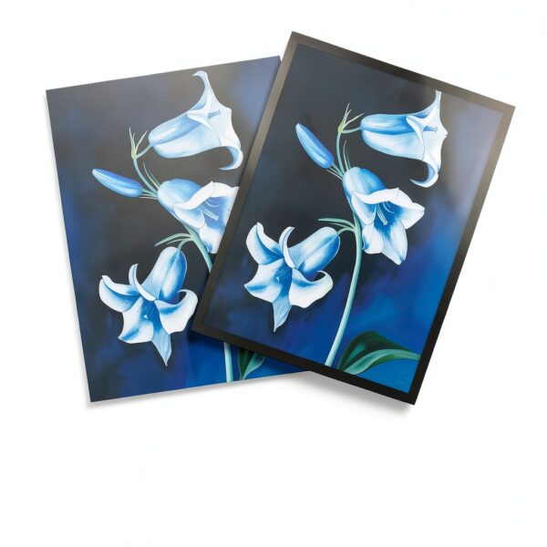 Artery8 Bluebell Wildflower Blue Floral Unframed 30x41 cm-1