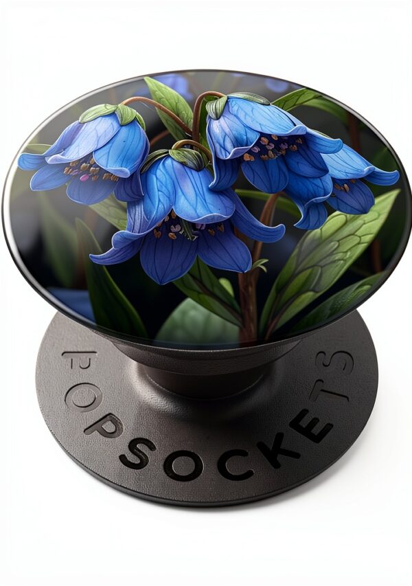 Graphisme Bluebell Flower Cottage Core PopSockets PopGrip Interchangeable-0