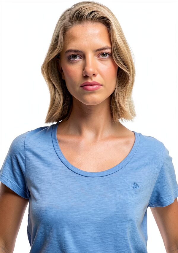 Superdry Studios Scoop Neck Tee Femme T-shirt bleu marine à rayures-3