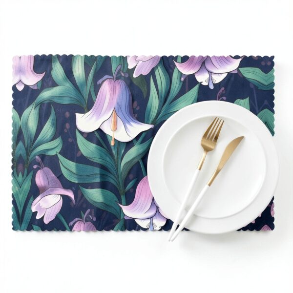 Lot de 6 sets de table résistants à la chaleur WZYWHJ Bluebell 30x45-6