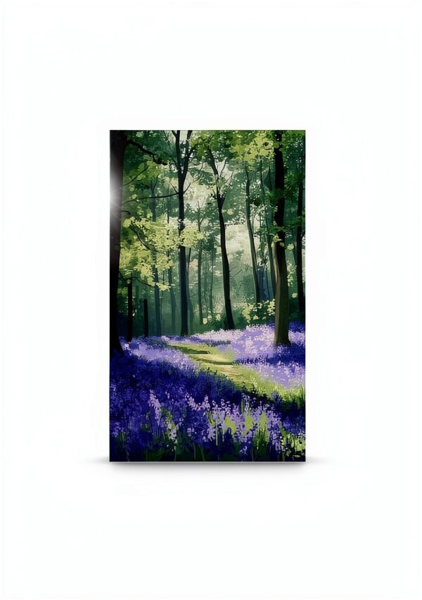 UTGN Poster sur toile Bluebell Forest - Affiche murale 40x60 cm-1