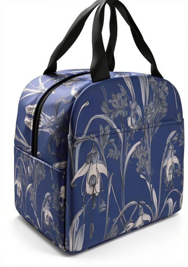 XTYGETY Bluebell Design 04 Sac à déjeuner réutilisable isotherme pour le travail et les aventures en plein air-4