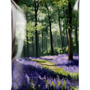 UTGN Poster sur toile Bluebell Forest - Affiche murale 40x60 cm-0