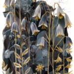 Artery8 Bluebells at Night Botanical Painting Wildflowers Living Room Unframed Wall Art Print Poster Home Decor Premium-0