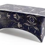 Nappe de table extensible XTYGETY Bluebell Design 04 1,8 m noir-0
