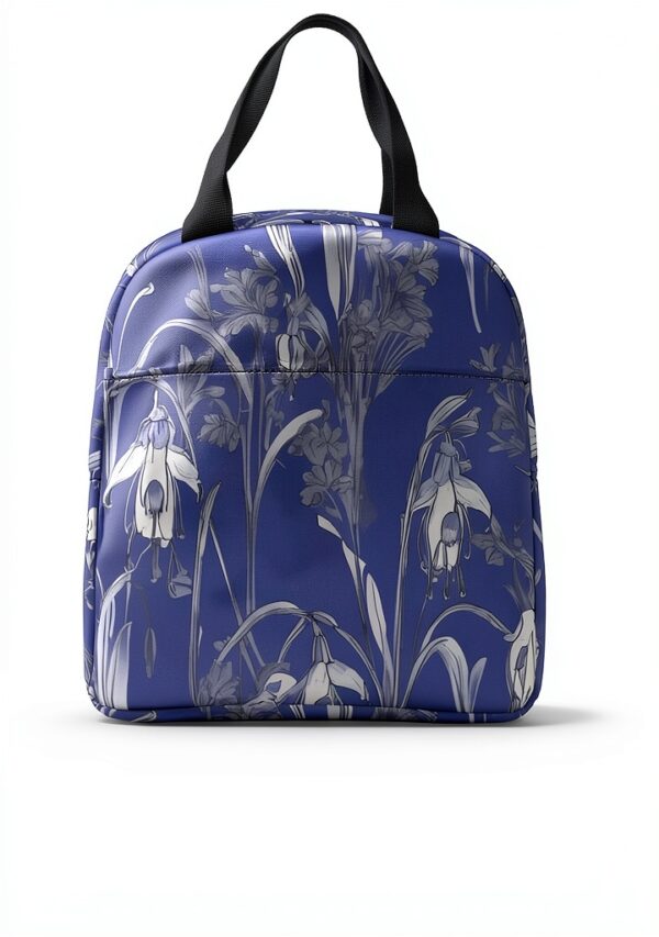 XTYGETY Bluebell Design 04 Sac à déjeuner réutilisable isotherme pour le travail et les aventures en plein air-6