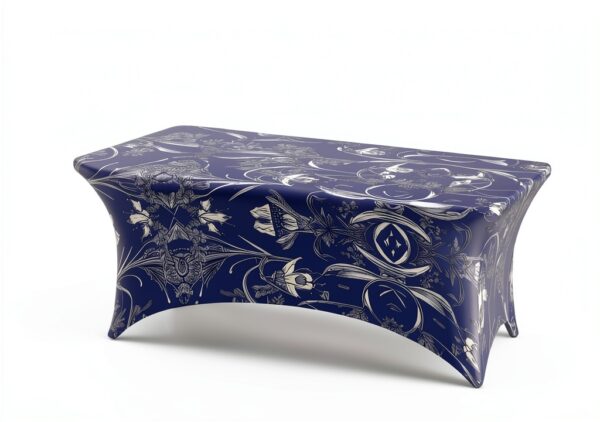 Nappe de table extensible XTYGETY Bluebell Design 04 1,8 m noir-4