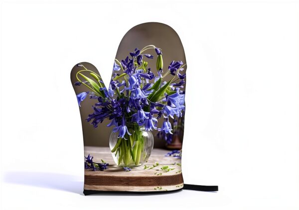Gants de cuisine Bluebell Bouquet01 - Lot 3 pièces noir, thermique-3