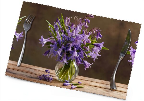 Bluebell Bouquet03 Lot de 6 sets de table d'extérieur lavables pour décoration de table-2