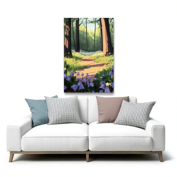 UTGN Poster sur toile Bluebell Forest Meadow 30x45 cm – Décor-4