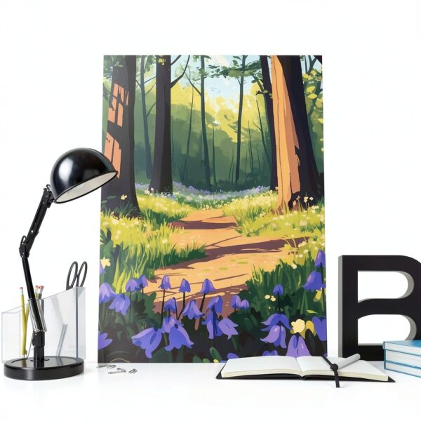 UTGN Poster sur toile Bluebell Forest Meadow 30x45 cm – Décor-7