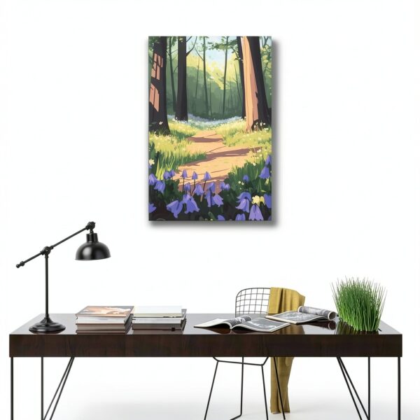 UTGN Poster sur toile Bluebell Forest Meadow 30x45 cm – Décor-2