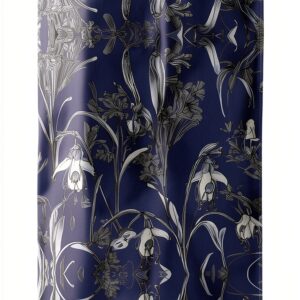 Serviette de bain XTYGETY Bluebell 04 – Noir 60×30 cm polyester-0
