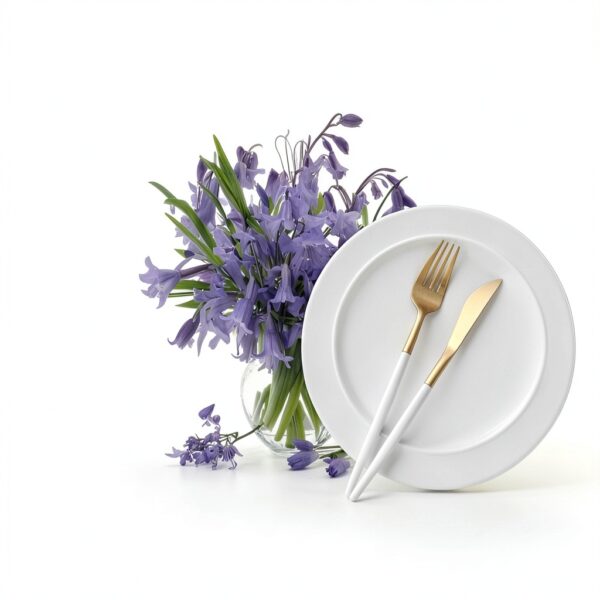 Bluebell Bouquet03 Lot de 6 sets de table d'extérieur lavables pour décoration de table-6