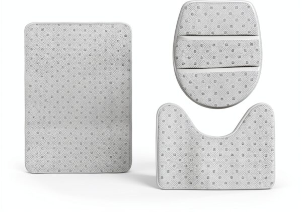Tapis de salle de bain Bluebell Bouquet03, ensemble de 3 pièces en-3
