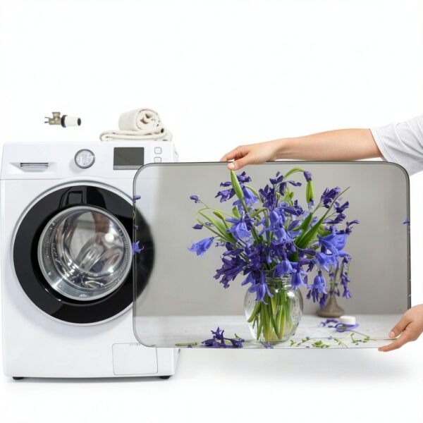 Bluebell Bouquet01 Lot de 3 tapis de salle de bain en forme de U avec couvercle en forme de O-6