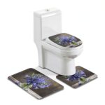 Tapis de salle de bain Bluebell Bouquet03, ensemble de 3 pièces en-0