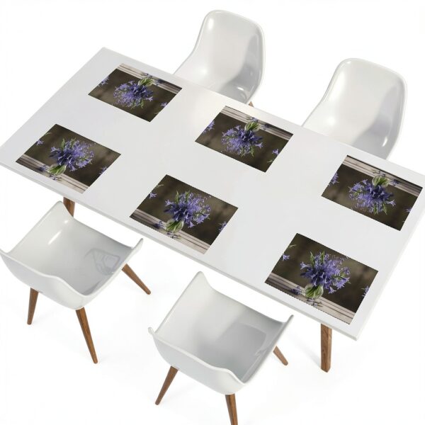 Bluebell Bouquet03 Lot de 6 sets de table d'extérieur lavables pour décoration de table-8