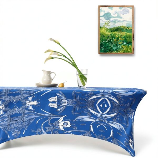 Nappe de table extensible XTYGETY Bluebell Design 04 1,8 m noir-7