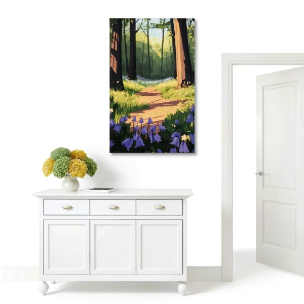 UTGN Poster sur toile Bluebell Forest Meadow 30x45 cm – Décor-3
