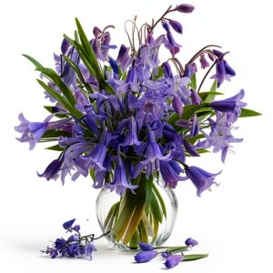 Bluebell Bouquet03 Lot de 6 sets de table d'extérieur lavables pour décoration de table-0