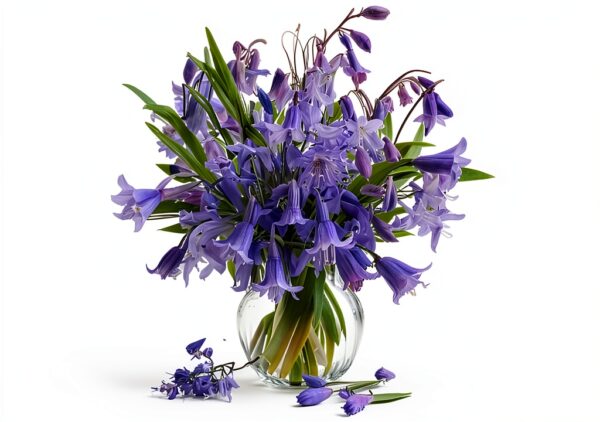 Bluebell Bouquet03 Lot de 6 sets de table d'extérieur lavables pour décoration de table-0
